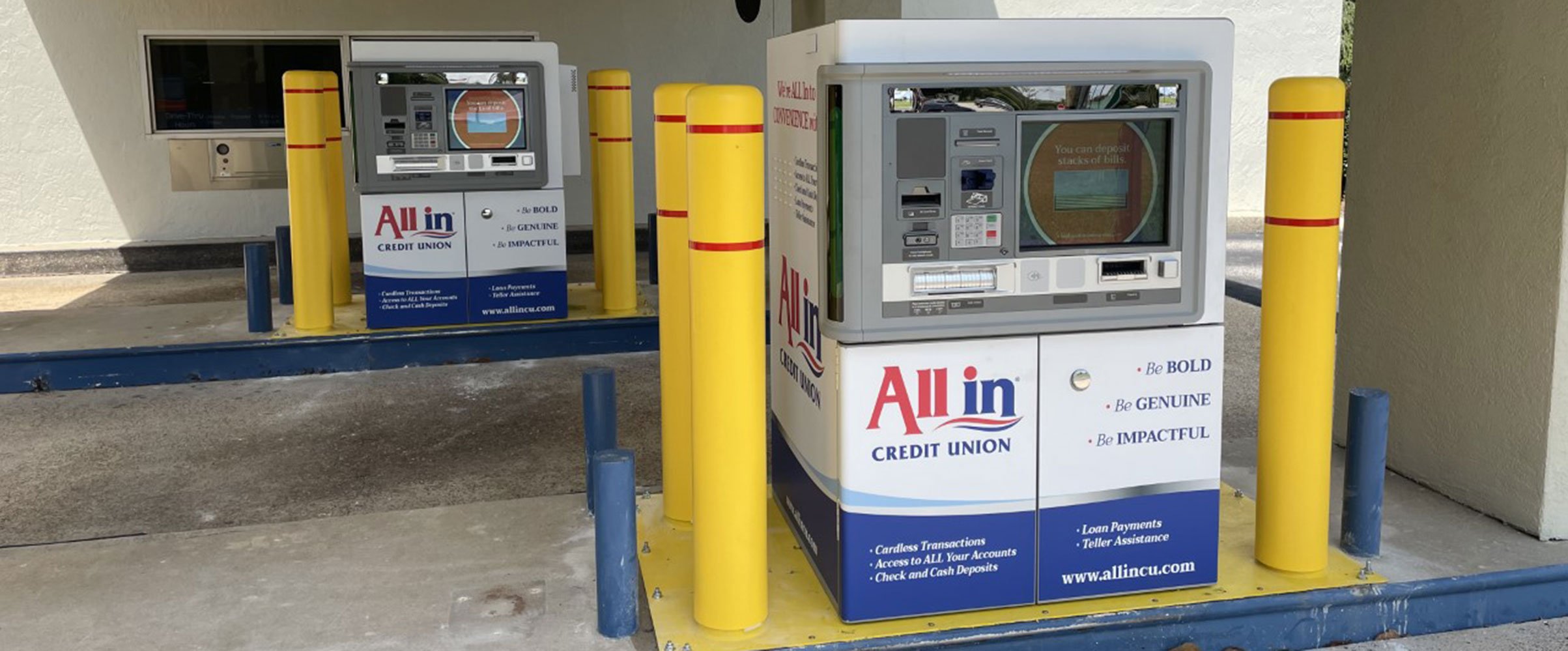All In Credit Union branded ITMs