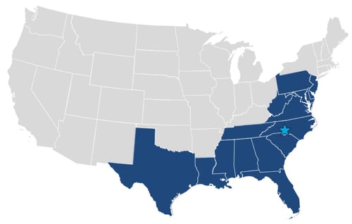Footprint Map wTexas